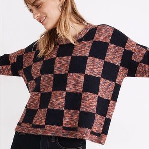 Madewell Checkered Pullover Sweater
